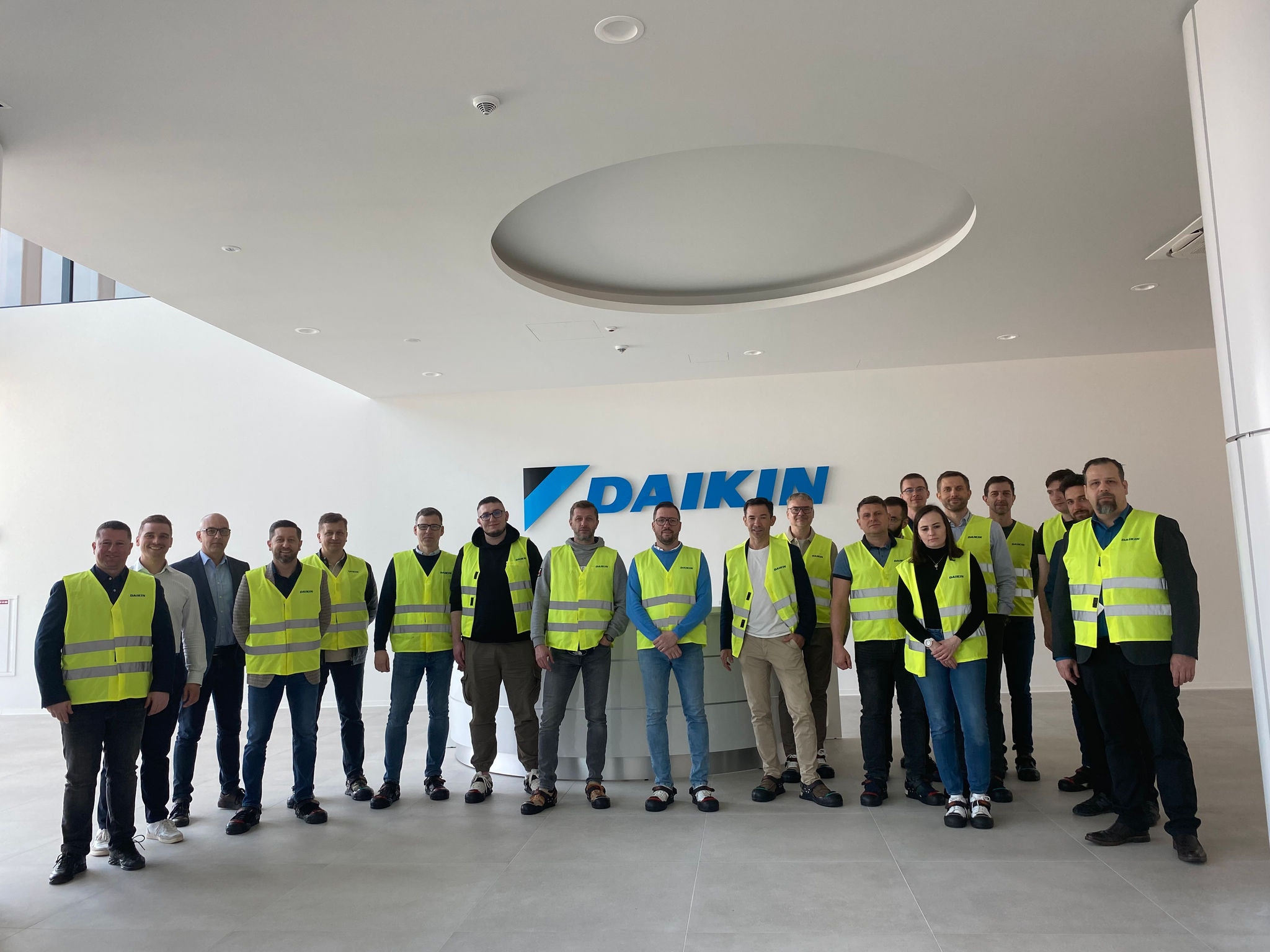 biznesowe wtorki w naszej najnowocześniejszej i największej Europejskiej fabryce pomp ciepła DAIKIN w Ksawerowie