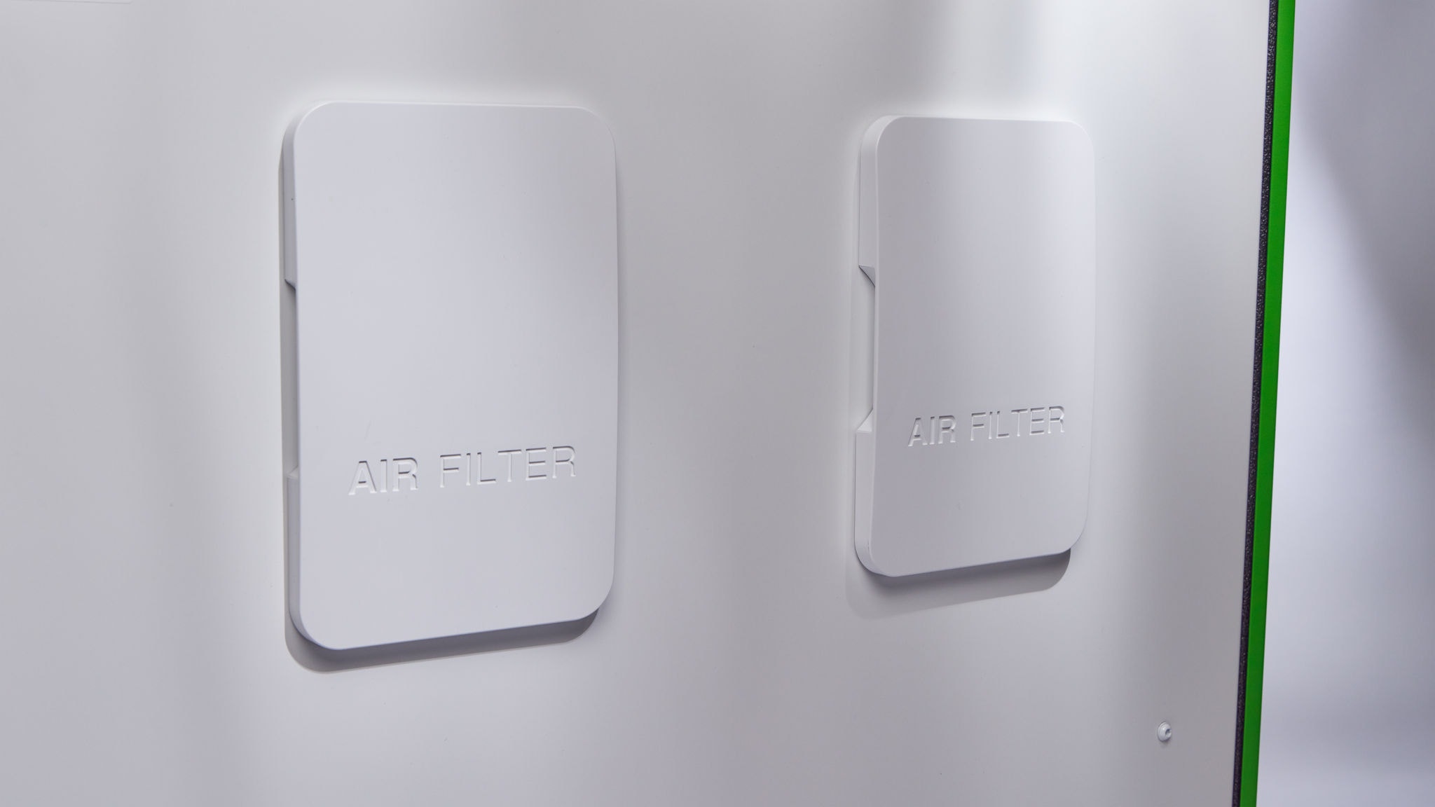 Front view packshot of Daikin's new DucoBox Energy Comfort Plus. This is a smart centralised heat recovery ventilation unit (CHRV) .