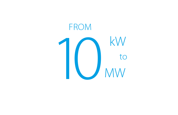 Od 10 kW do 10 MW