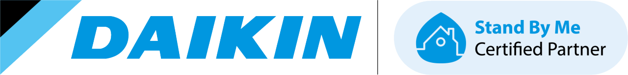 Logo programu Certyfikowany Partner Daikin Stand By Me